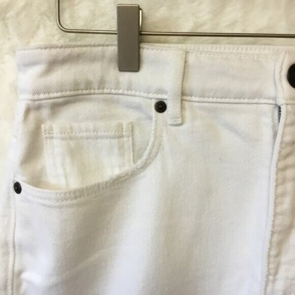 Loft White Curvy High Waist Straight Jeans - Picture 4 of 11